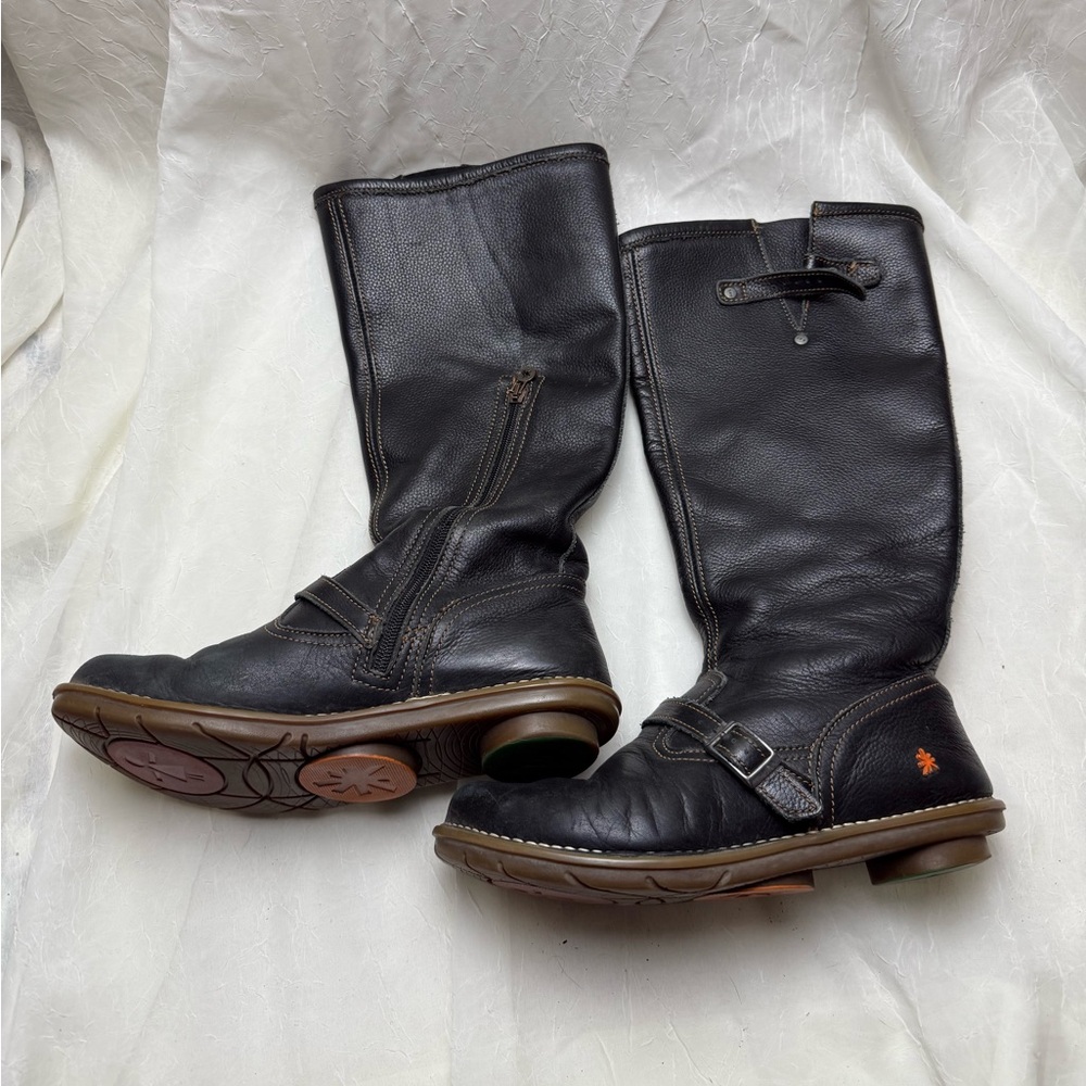 Stylish Black Leather Ankle Boots